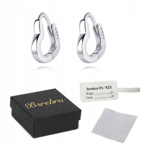 KOLCZYKI Srebrne PRÓBA 925 Serca SREBRO Angielskie Zapiecie Damskie na Arena.pl