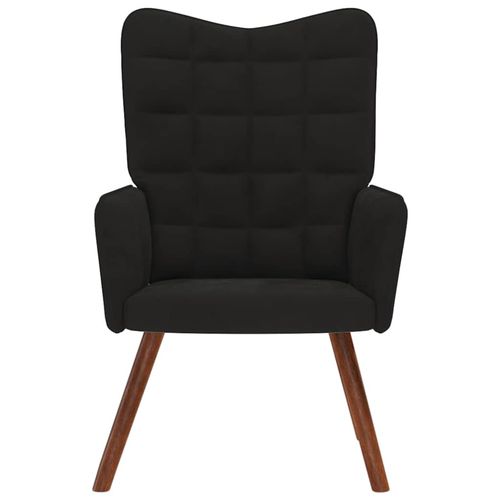 Fotel, czarny, obity aksamitem na Arena.pl