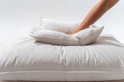 Poduszka PÓŁPUCH 40x40 cm BIAŁA puch i pierze, producent na Arena.pl