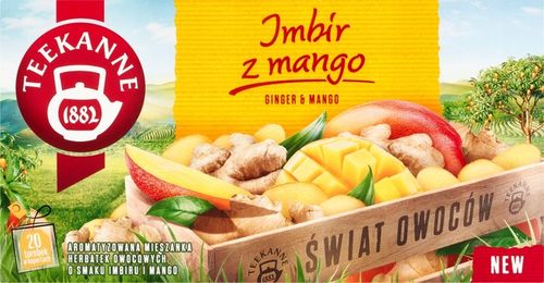 Teekanne Orange&Ginger, Ginger&Lemon, Ginger Mango, Ginger Elderflower 4szt na Arena.pl