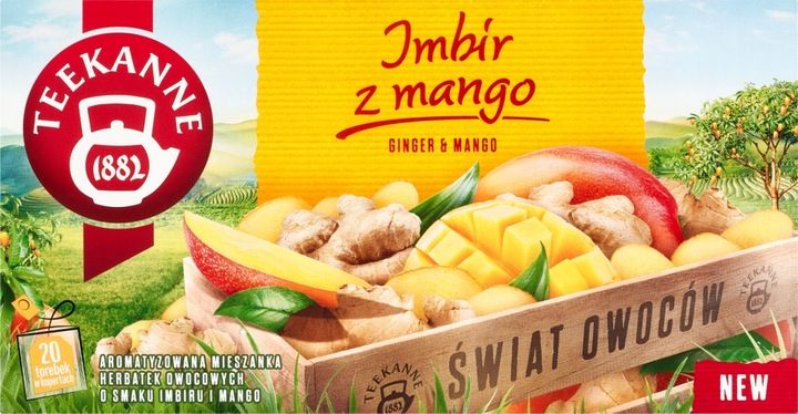 Teekanne Orange&Ginger, Ginger&Lemon, Ginger Mango, Ginger Elderflower 4szt zdjęcie 12