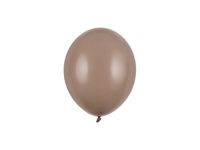 Balony pastelowe brązowe cappuccino strong, 12 cm 3 szt.
