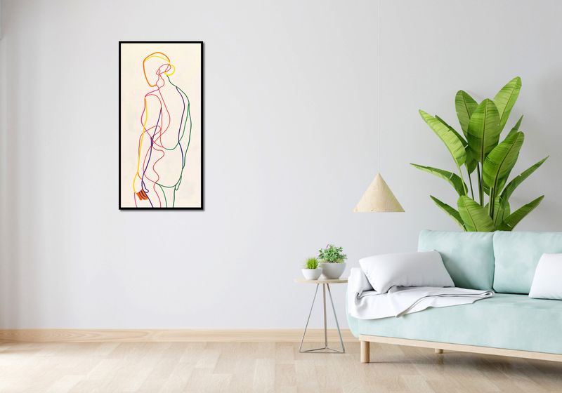 Plakat 50x100cm Tęczowy Zarys zdjęcie 4