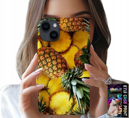 ETUI DO IPHONE 15 PLUS - ANANAS OWOCOWY CASE OBUDOWA + SZKŁO na Arena.pl