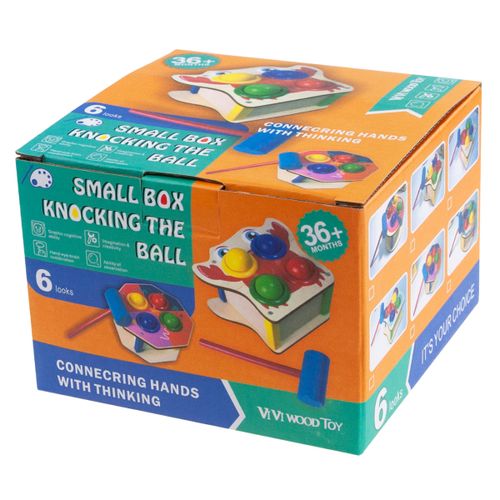 GRA WBIJANKA PRZEBIJANKA WBIJAK DREWNIANY + MŁOTEK na Arena.pl