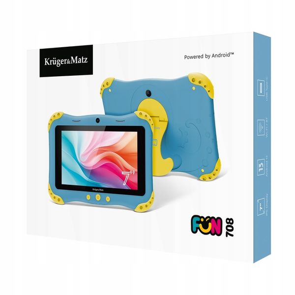 Tablet dla dzieci edukacyjny Kruger&Matz 7" FUN 708 3/32GB WiFi Android 13 zdjęcie 13