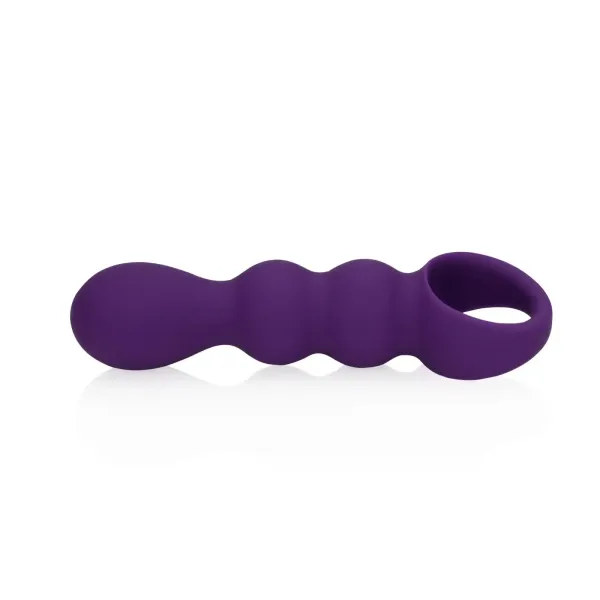 Teardrop Shaped Anal Vibrator - Clear Purple zdjęcie 5