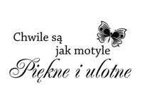 90 60CM OBRAZ NAPIS ...CHWILE PIĘKNE ULOTNE DRUK PŁÓTNO RAMA