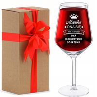 MEGA Kieliszek do wina XXL 530ml Grawer na PREZENT Urodziny Ślub Rocznica