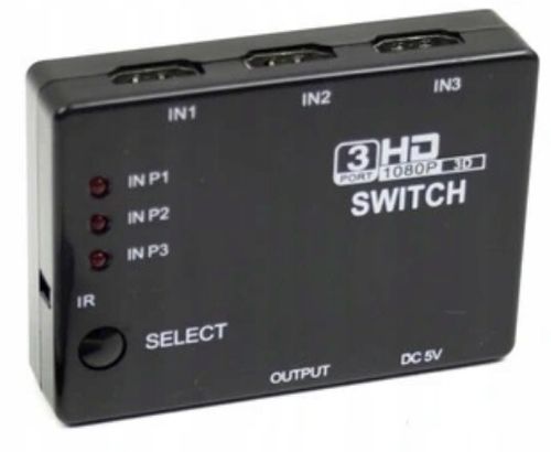 Switch 3x1 HDMI Rozdzielacz HDMI 3w1 na Arena.pl