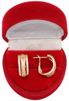 Złote KOLCZYKI ze stali chirurgicznej 316L K904