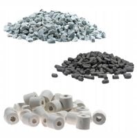 Wkład Wkłady Do Filtra Ceramika Zeolit Węgiel Aktywny do Akwarium 3L 3000ml