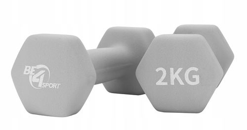 Zestaw Hantli Ciężarki Hantle Neoprenowe Żeliwne do Ćwiczeń 2x 2kg PREZENT na Arena.pl