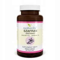 SZAFRAN EKSTRAKT 30mg Krocyna Safranal Crocus sativus - 90 kapsułek