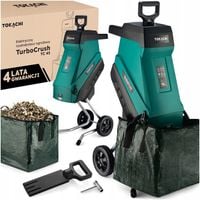 ROZDRABNIACZ ELEKTRYCZNY RĘBAK DO GAŁĘZI GŁADKOLUFOWY MOCNY 3500W DWA WORKI