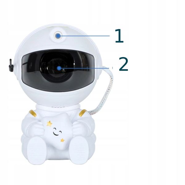Projektor GWIAZD ASTRONAUTA KOSMOS NEBULA z Pilotem RZUTNIK LED USB zdjęcie 3
