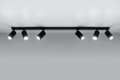 Lampa sufitowa szyna spot kinkiet oprawa natynkowa + 6x GU10 LED 6W na Arena.pl