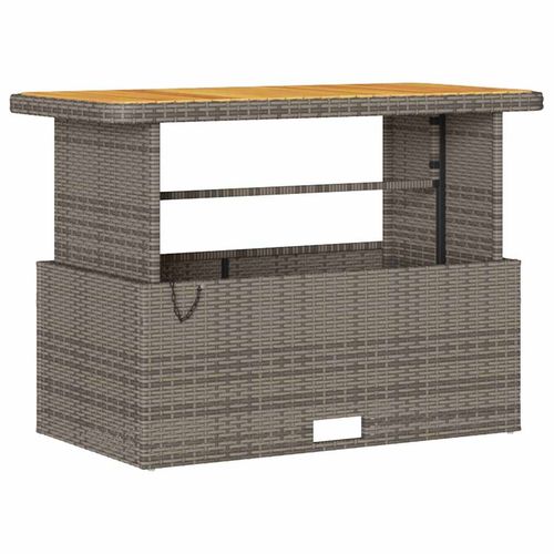 Zestaw do jadalni w ogrodzie 4 pcs Szary Polirattan na Arena.pl