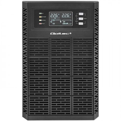 QOLTEC UPS 3KVA 3000W ON-LINE LCD EPO USB CZYSTA SINUS zdjęcie 2