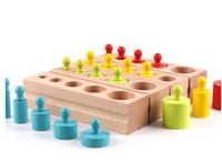 KX6290 Odwazniki cylindry drewniane montessori ko