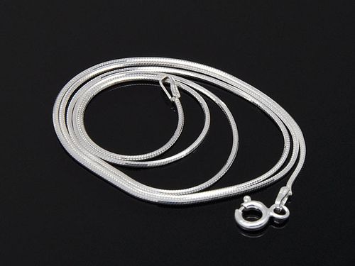 Srebrny Łańcuszek Srebro 925 Mocna Żmijka Żyłka Linka 45 cm Woreczek na Arena.pl