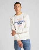 MĘSKA BLUZA LEE RAGLAN GRAPHIC SWS ECRU L83NSPNQ 2XL