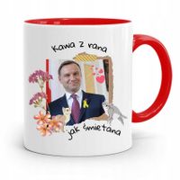 Kubek Czerwony Prezydenta Andrzej Duda Kawa Z Rana