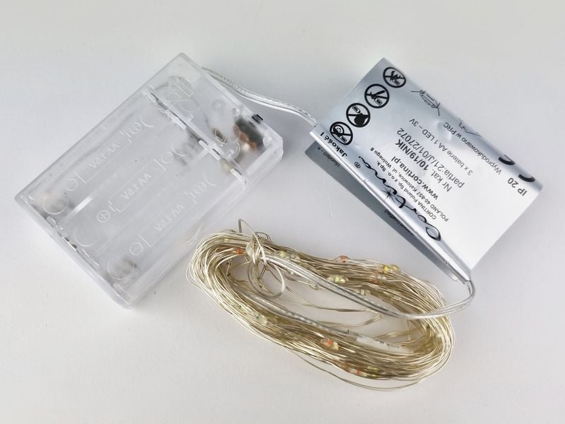 LAMPKI DRUCIKI 100 LED MULTI NA BATERIE MIKRO LED zdjęcie 4