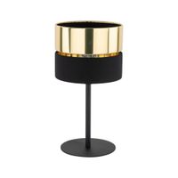 LAMPA STOŁOWA LAMPKA TK LIGHTING HILTON 16051 E27 CZARNA/ZŁOTA