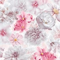 TAPETA ROŚLINNY WZÓR KWIATY WINYLOWA NA FLIZELINIE