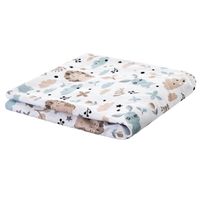 Prześcieradło z gumką na materace do łóżeczek dziecięcych 140x70 cm jeż