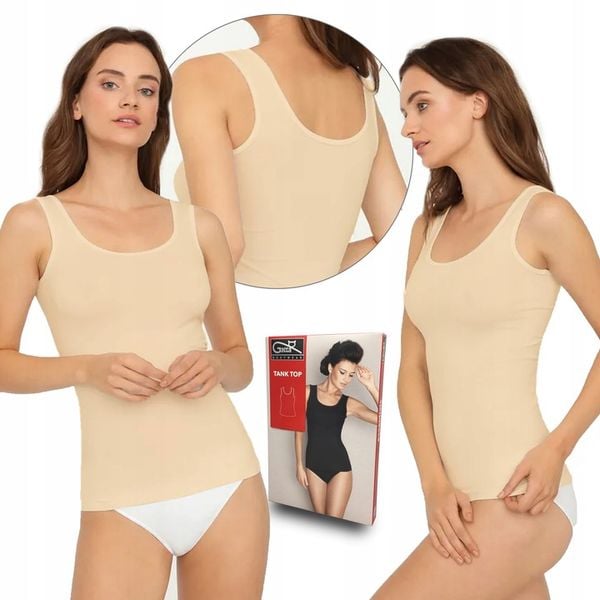 Koszulka na ramiączkach Gatta Tank Top, natural, S zdjęcie 1
