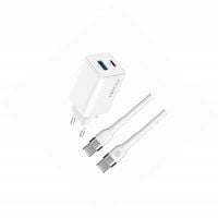 Szybka ładowarka GaN 45W 2 wejścia z długim kablem 2m do Xiaomi POCO C40