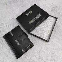 duży portfel męski z systemem rfid bellugio - czarny