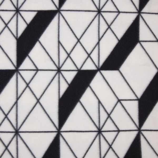 Koc narzuta GEO 150x200 Design91 ekri czarna geometria zdjęcie 6