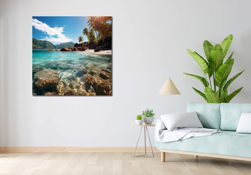 Obraz 100x100cm Odosobniony Raj zdjęcie 2