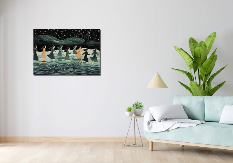 Obraz 90x60cm Nocna Procesja zdjęcie 2