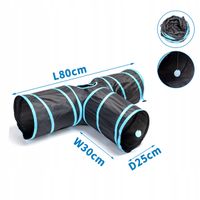 Tunel zabawka dla kota 80 cm samorozkładany