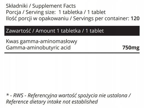 SOWELO GABA 750mg 120 TABLETEK na Arena.pl