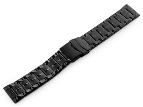 Bransoleta Pacific M73 - Solid Steel - Czarna 22Mm na Arena.pl