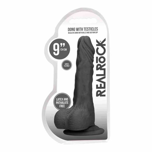 Dildo Z Jądrami 23 Cm Czarne na Arena.pl