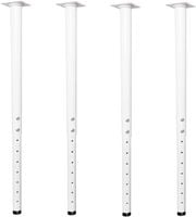 Nogi do stołu regulowane 55-90 cm metalowe 4 szt. Jahof białe