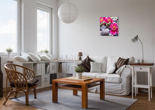 Zegar Ścienny - Storczyk Kamień - 40X40 Cm - C3Ac40X40-0465 na Arena.pl