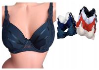 Biustonosz koronkowy stanik usztywniany zbierający z fiszbinami 90D kolory