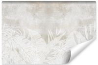 Fototapeta Do Sypialni LIŚCIE Beton Mur Abstrakcja 135cm x 90cm