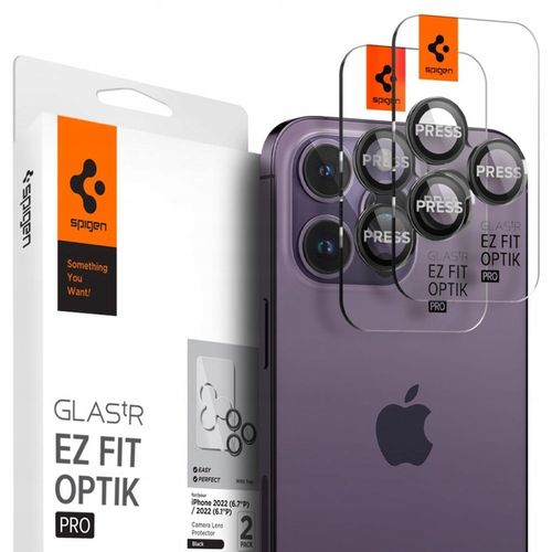 2 X OSŁONA APARATU SPIGEN OPTIK.TR " EZ FIT " CAMERA PROTECTOR IPHONE 14 PR na Arena.pl