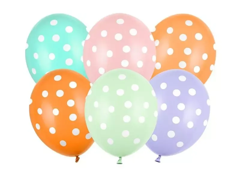 Balony kropki 30cm 50szt zdjęcie 1
