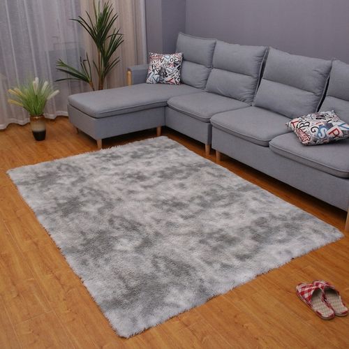 DYWAN MIĘCIUTKI PLUSZ SHAGGY RABBIT PLUSZOWY JASNY SZARY 160X220 CM MIĘKKI na Arena.pl