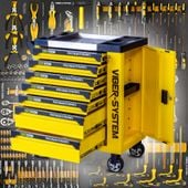 Szafka narzędziowa Viber-System SZN254 wózek warsztatowy z wyposażeniem