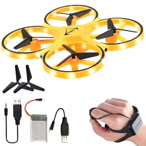 DRON ZDALNIE STEROWANY RĘKĄ GESTEM UFO LED ZABAWKA DLA DZIECI PREZENT na Arena.pl